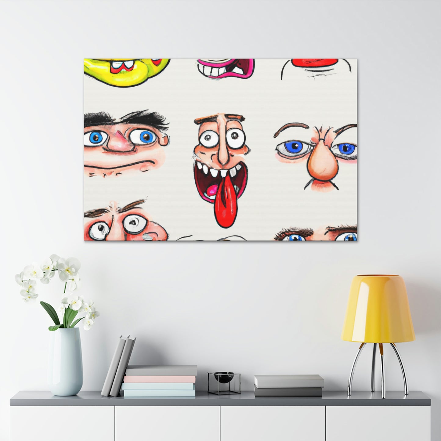 Edgaria Fairweave - Cartoon Collector Canvas Wall Art