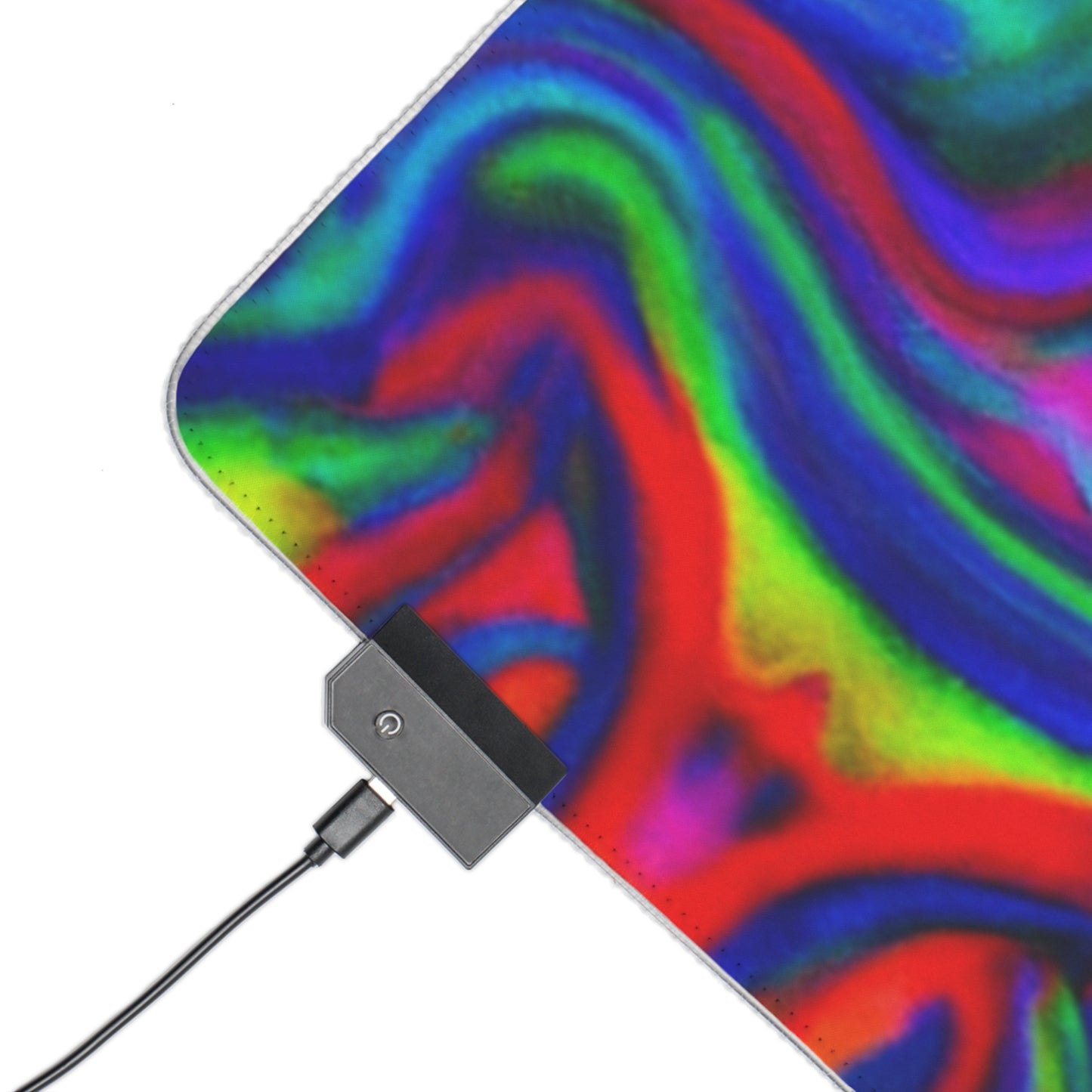 Ricky Rockett - Psychedelic Trippy LED Light Up Gaming Mouse Pad