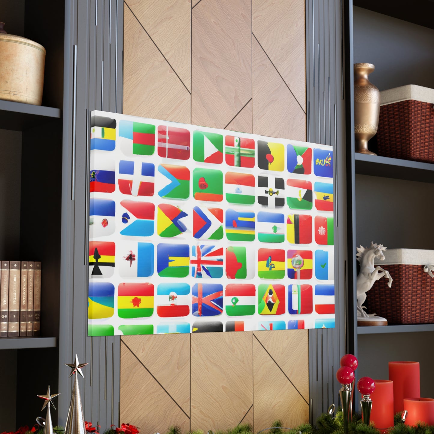 Emma Warren-Gardner - Flags Of The World Canvas Wall Art