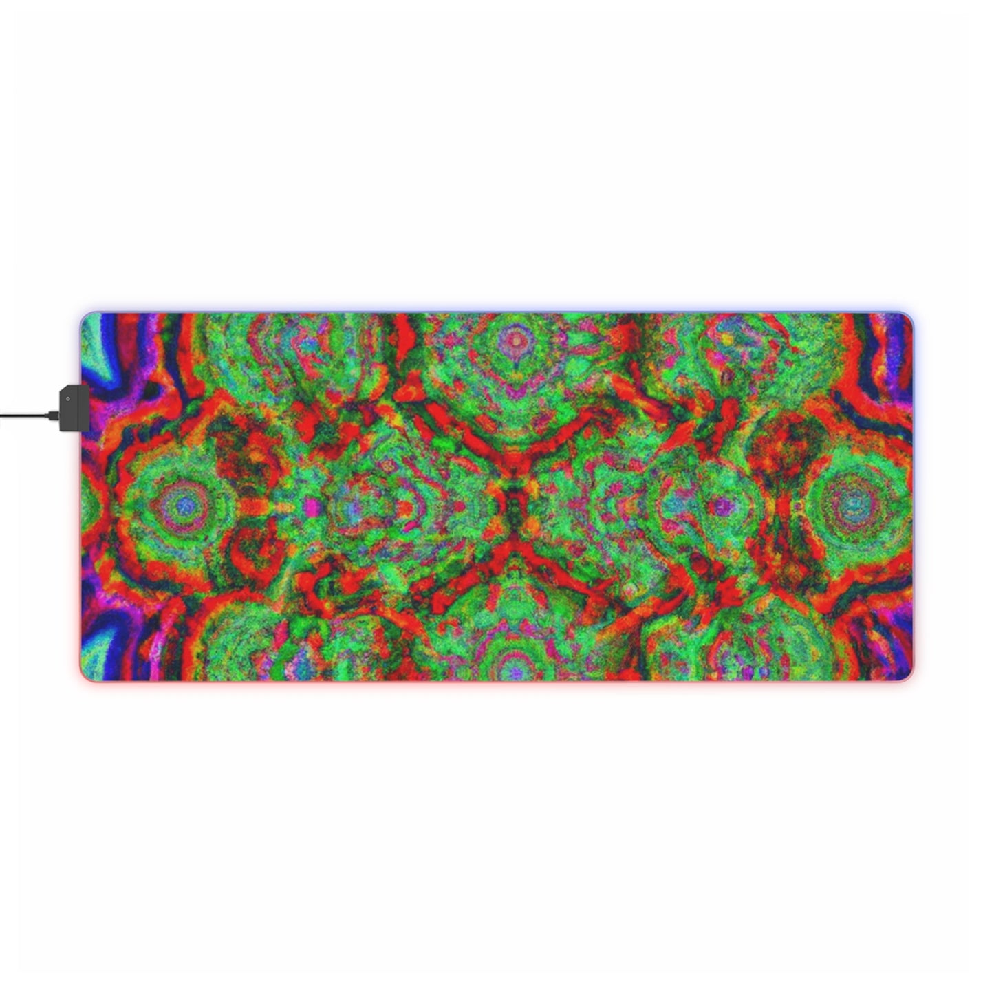 Bucky Bopbottom - Psychedelic Trippy LED Light Up Gaming Mouse Pad