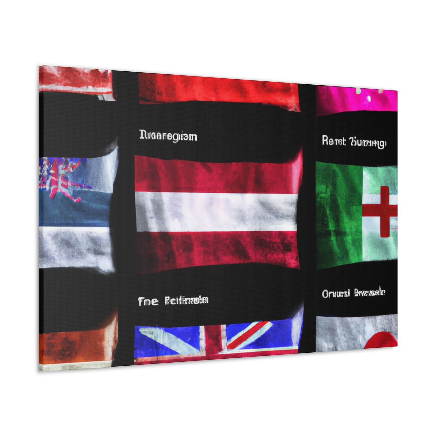 Marianne Pelosi - Flags Of The World Canvas Wall Art