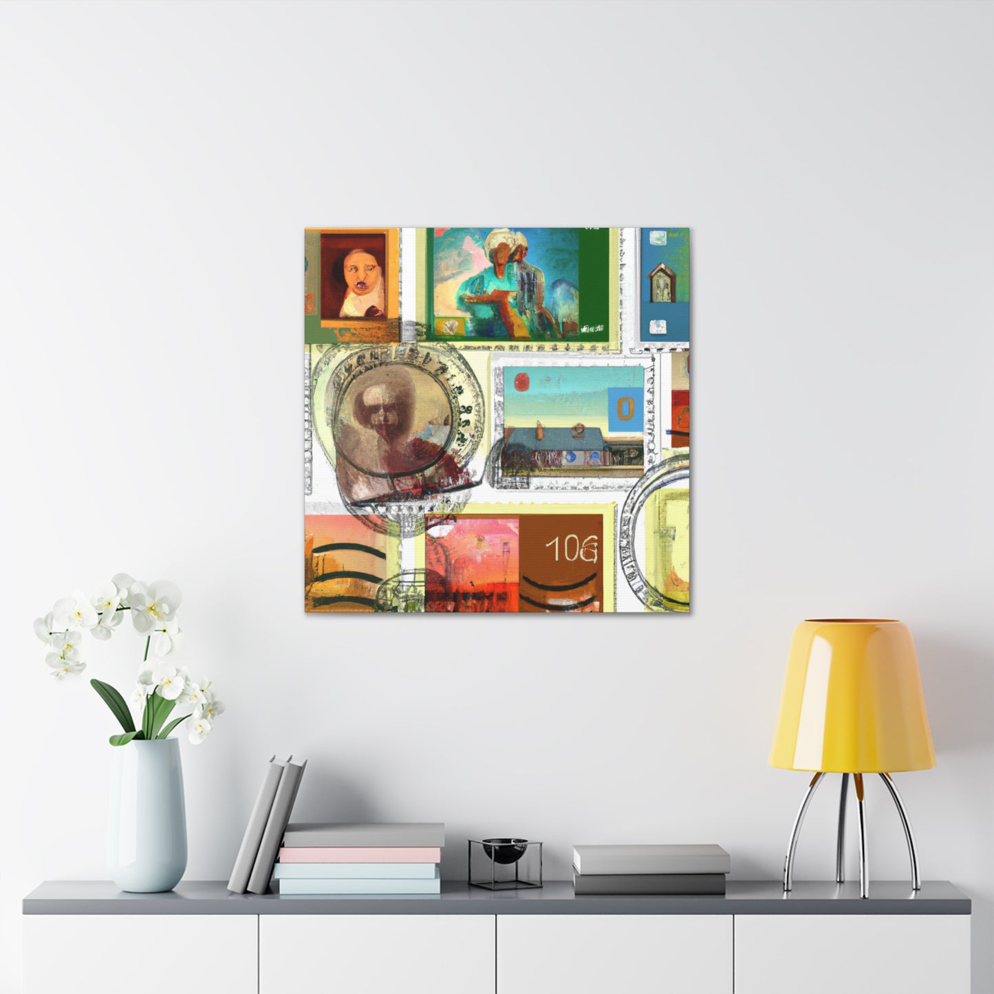 Globetrotters Forever Stamps - Postage Stamp Collector Canvas Wall Art