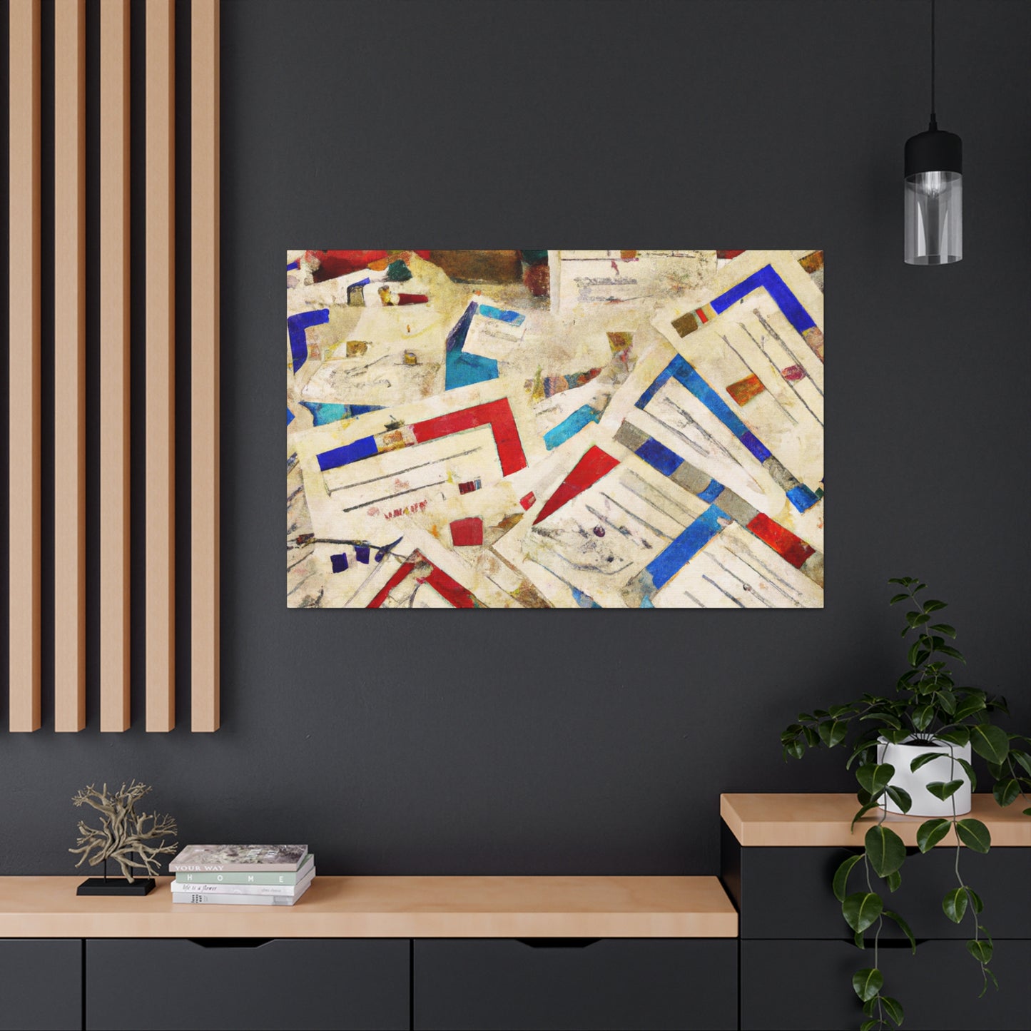 "Global Postage Collection" - Postage Stamp Collector Canvas Wall Art