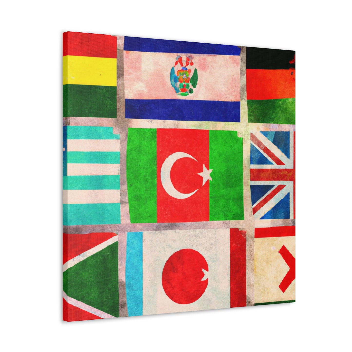 Frances Bellamy - Flags Of The World Canvas Wall Art