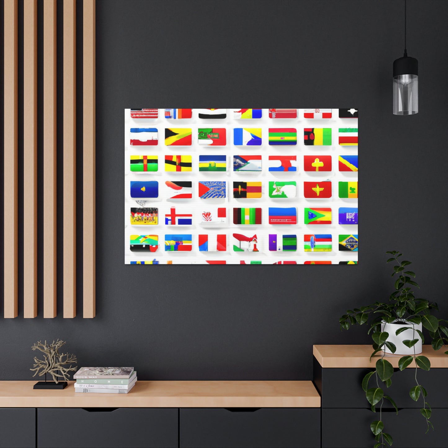 Adelaide Wansbrough - Flags Of The World Canvas Wall Art