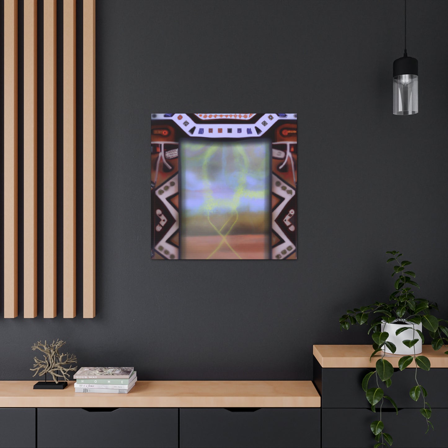 Running Elk - Native American Indian Canvas Wall Art