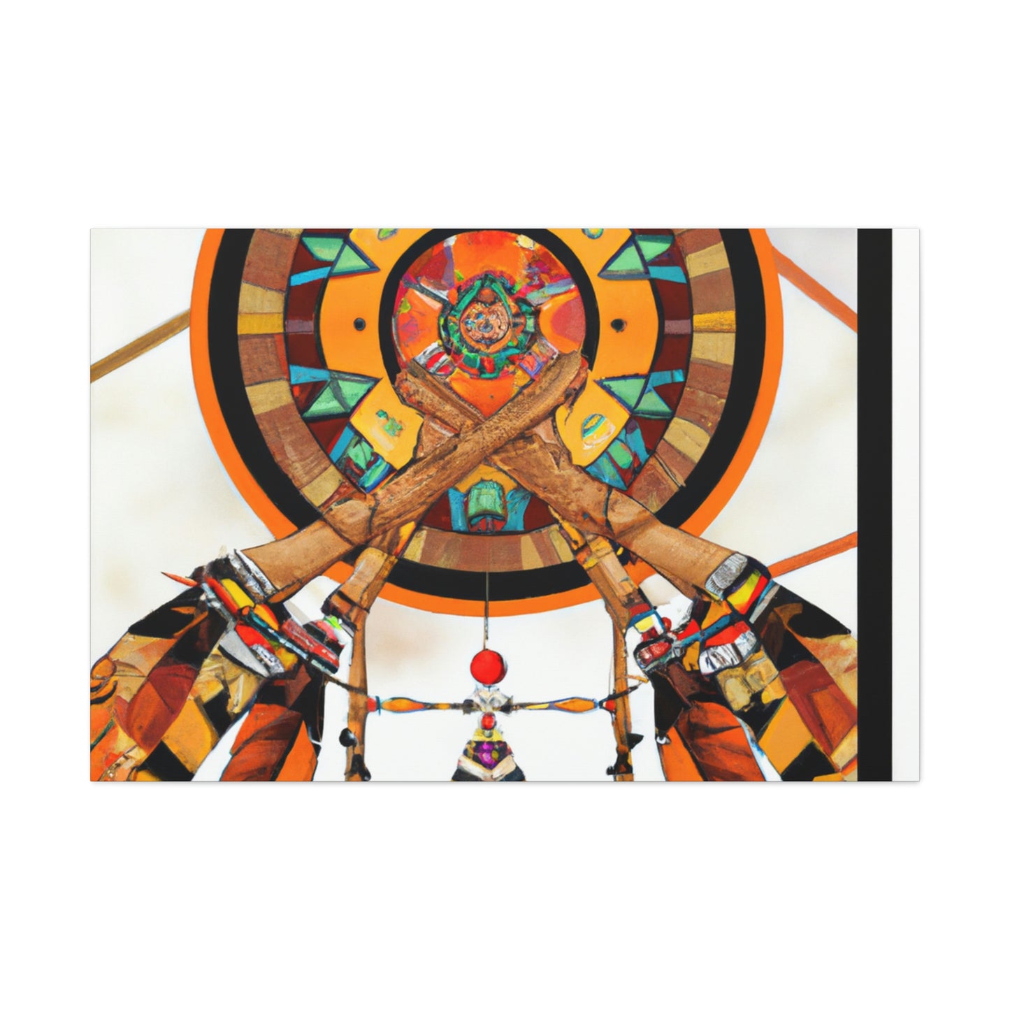 Windsong Cha-na-ma-ti - Native American Indian Canvas Wall Art