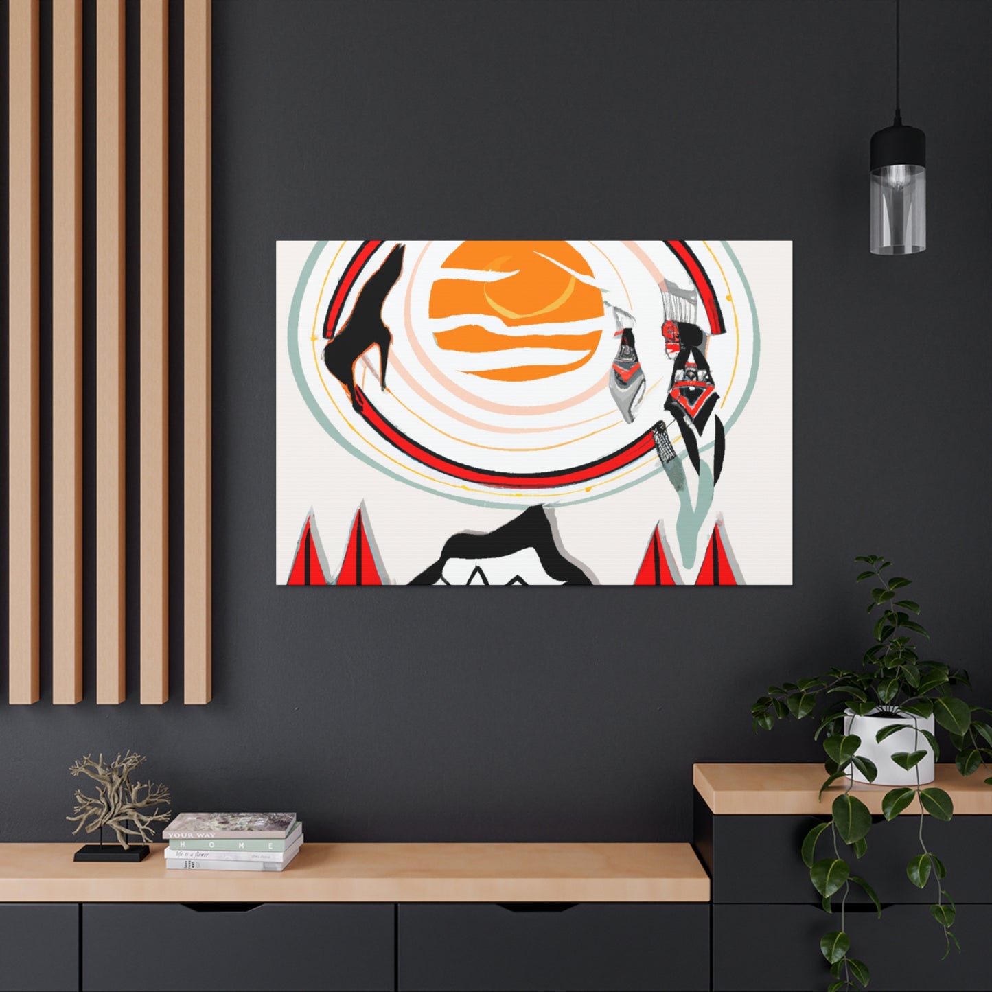 Little Eagle - Native American Indian Canvas Wall Art