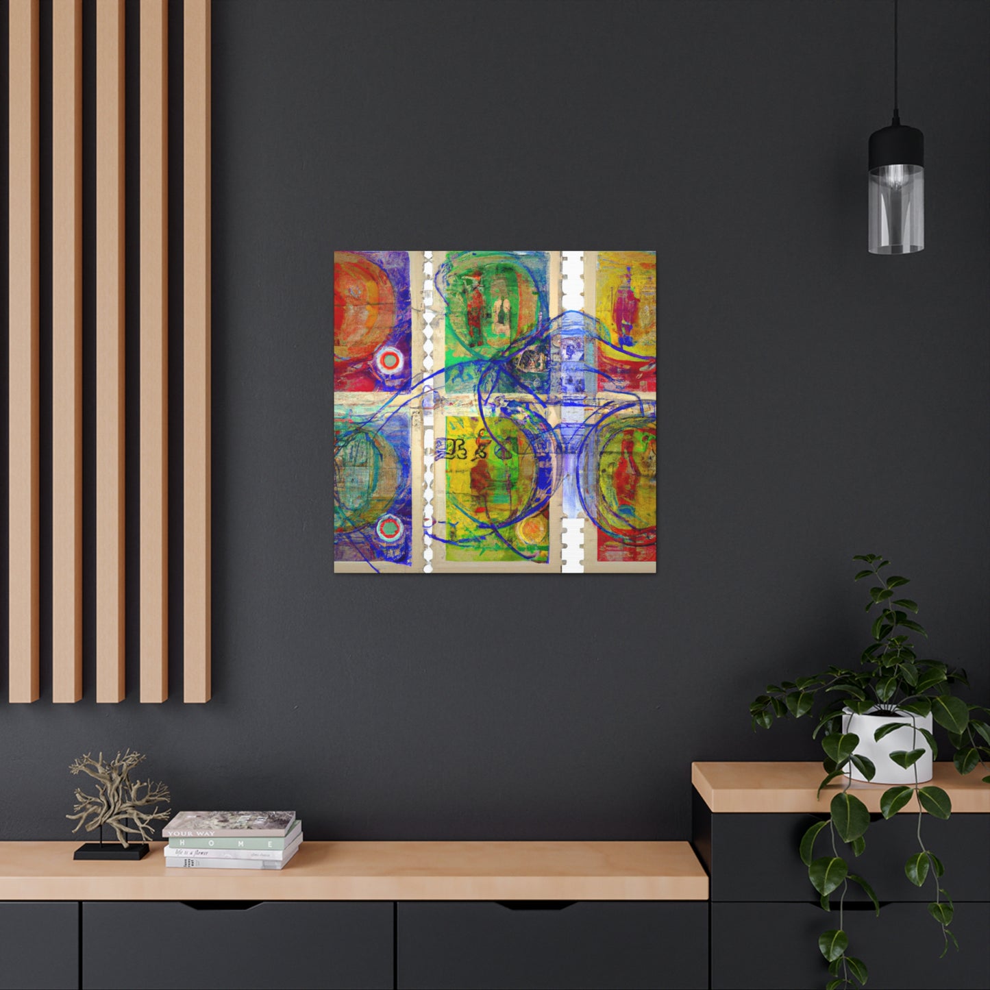 "Globetrotters" - Postage Stamp Collector Canvas Wall Art