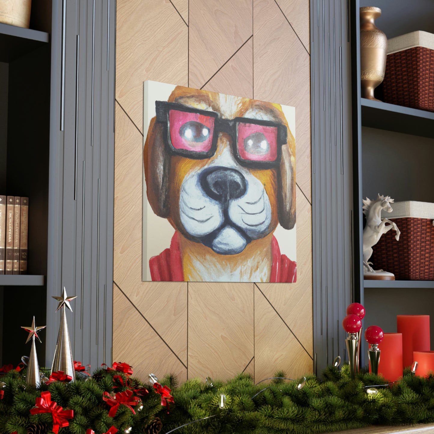 Sparky the Wonder Dog - Dog Lovers Canvas Wall Art