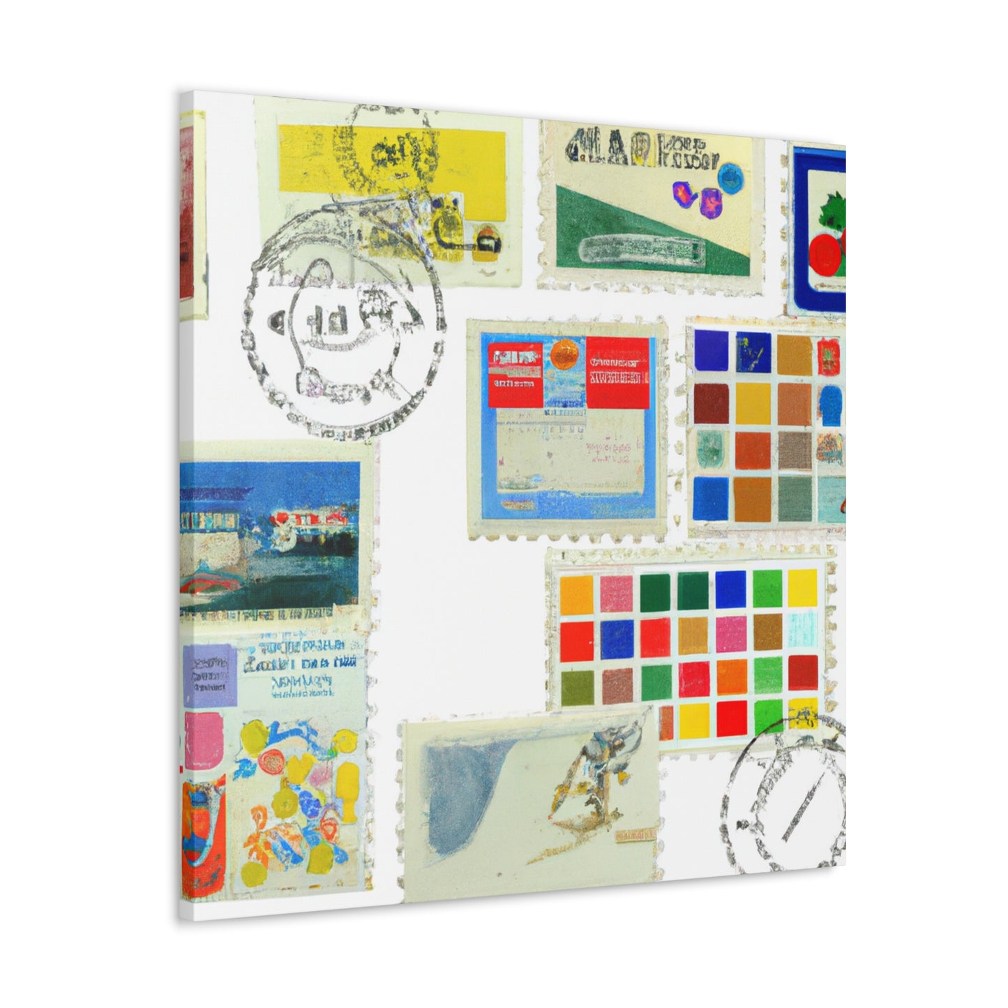 Universal Postage Legacy Series - Postage Stamp Collector Canvas Wall Art