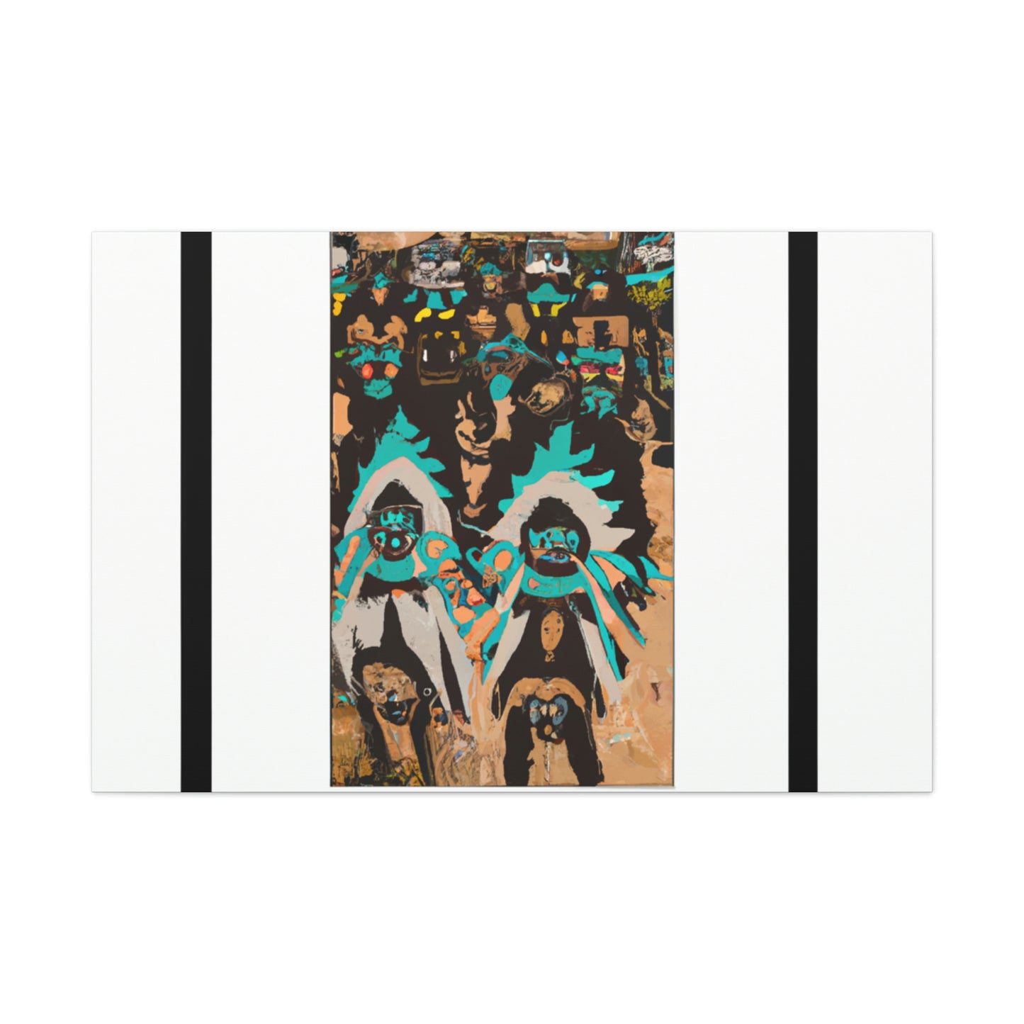 Chief Little Feather - Native American Indian Canvas Wall Art