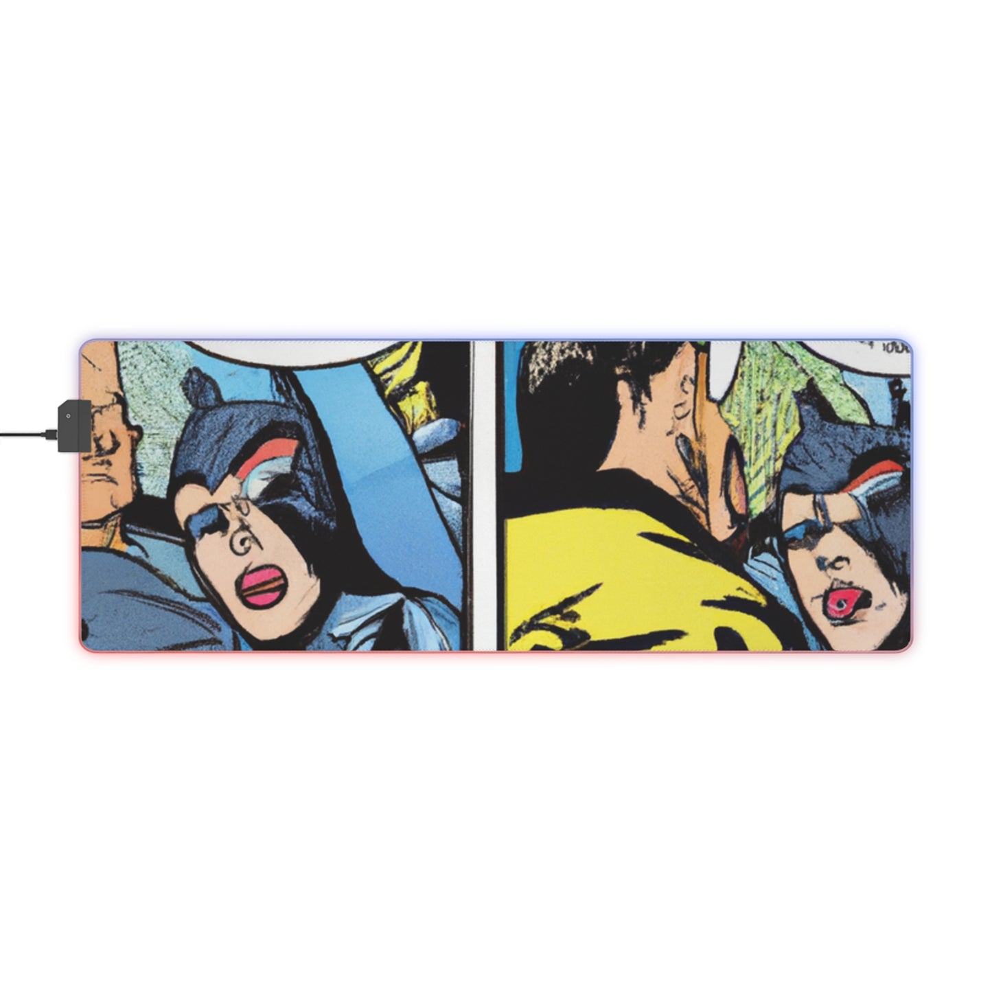 Tik-Tak Tom - Comic Book Collector LED Light Up Gaming Mouse Pad