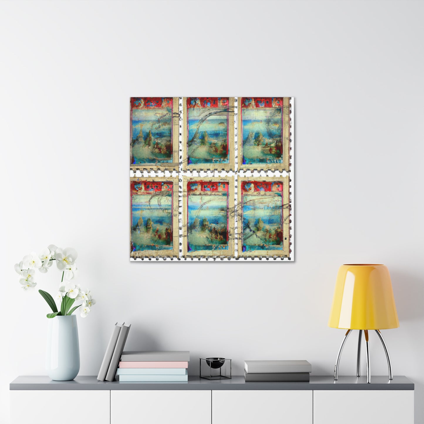 "Global Tribute" stamp series - Postage Stamp Collector Canvas Wall Art