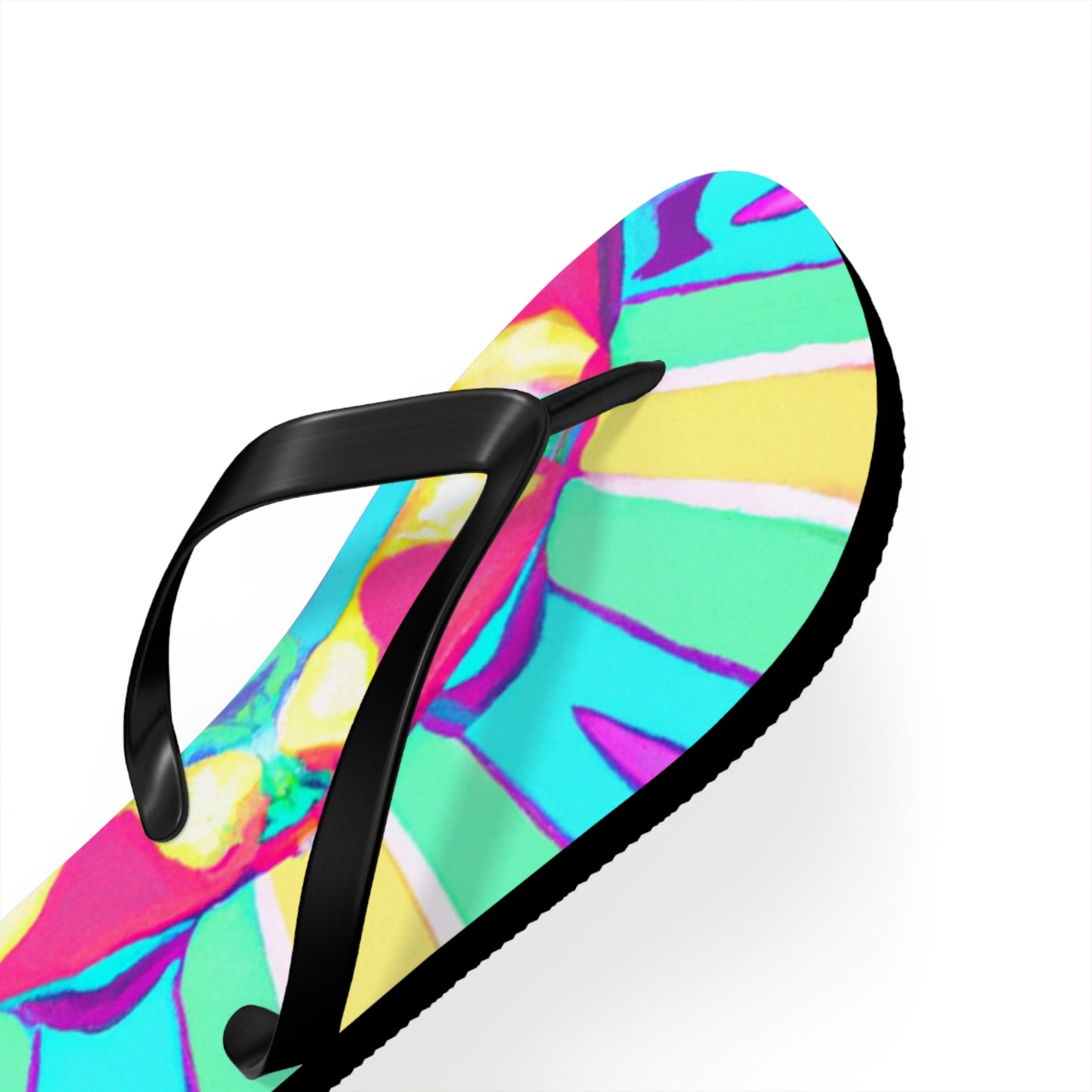 Emma Smith Shoe Company - Psychedelic Trippy Flip Flop Beach Sandals