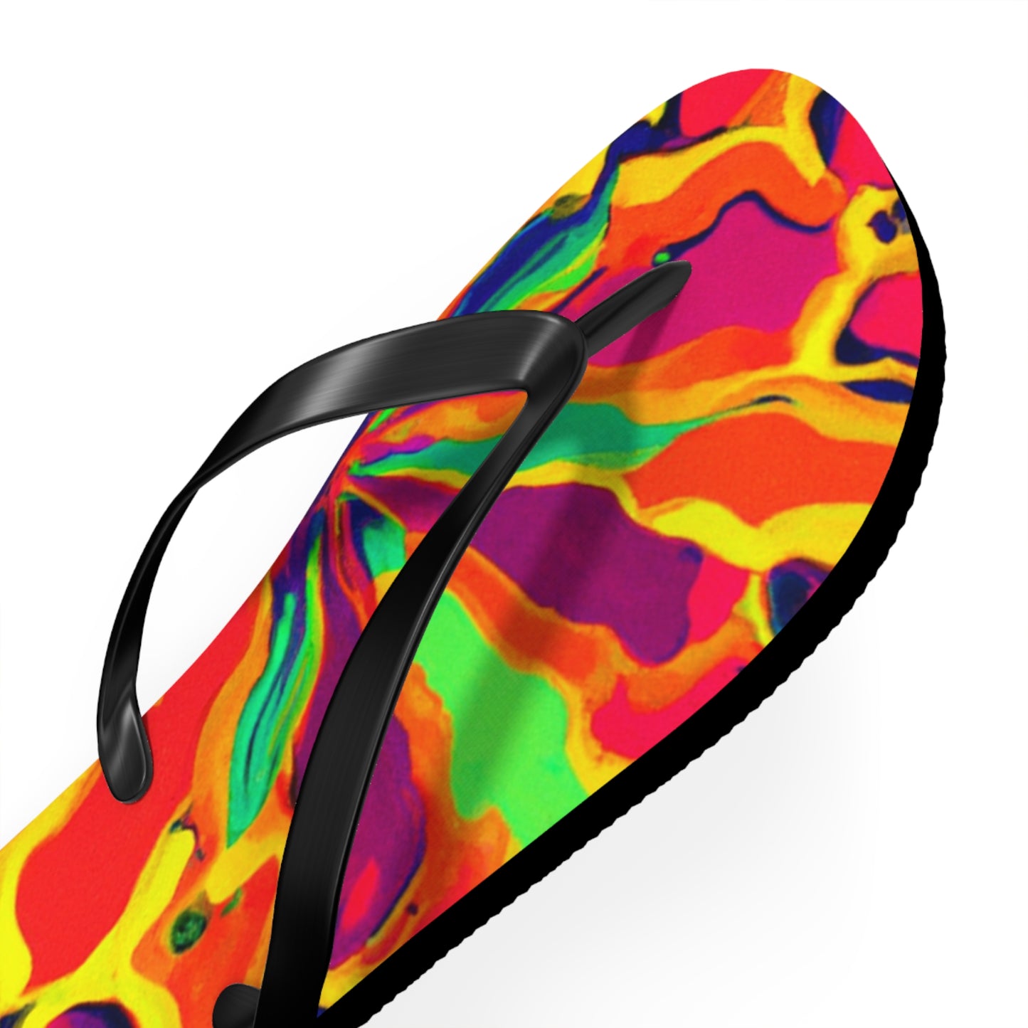 Caleb Shoefoot - Psychedelic Trippy Flip Flop Beach Sandals