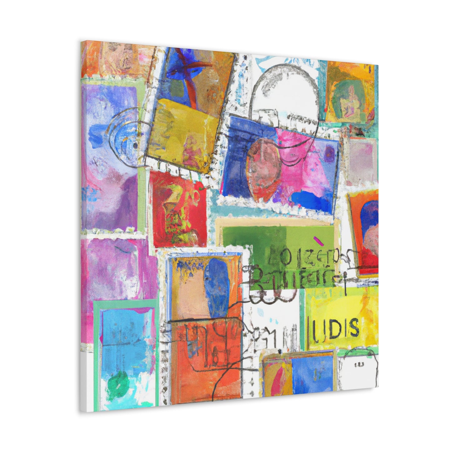 Global Heritage Stamps - Postage Stamp Collector Canvas Wall Art