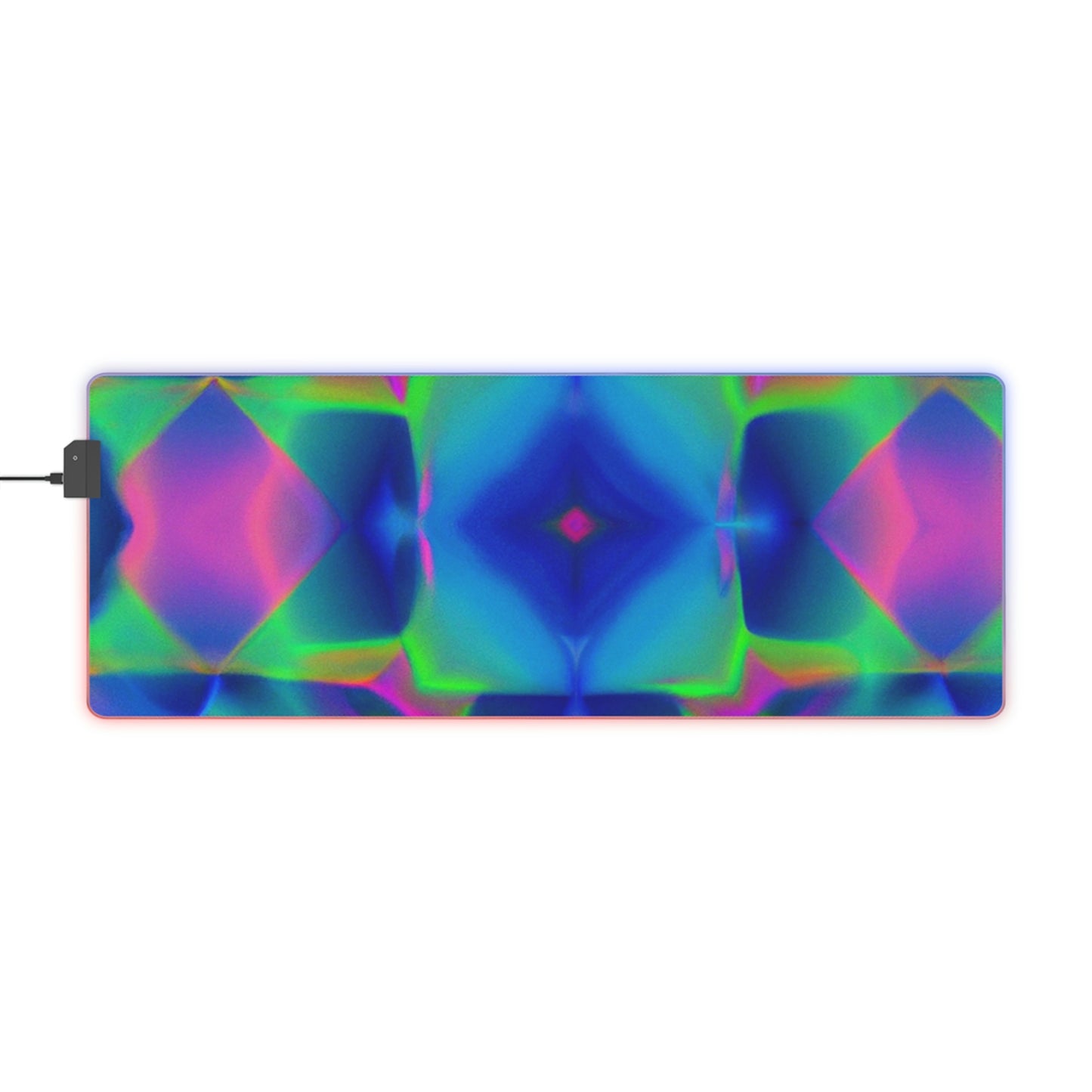 Thea Rockabelly - Psychedelic Trippy LED Light Up Gaming Mouse Pad