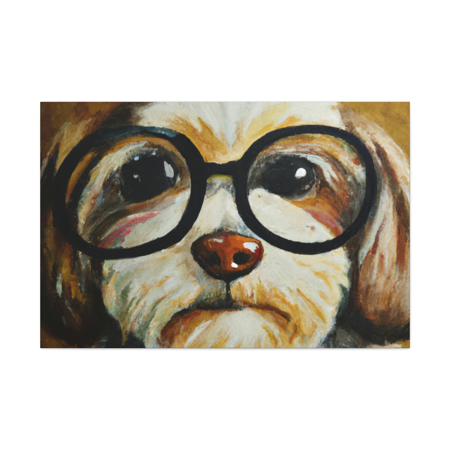 Scoop the Pup - Dog Lovers Canvas Wall Art