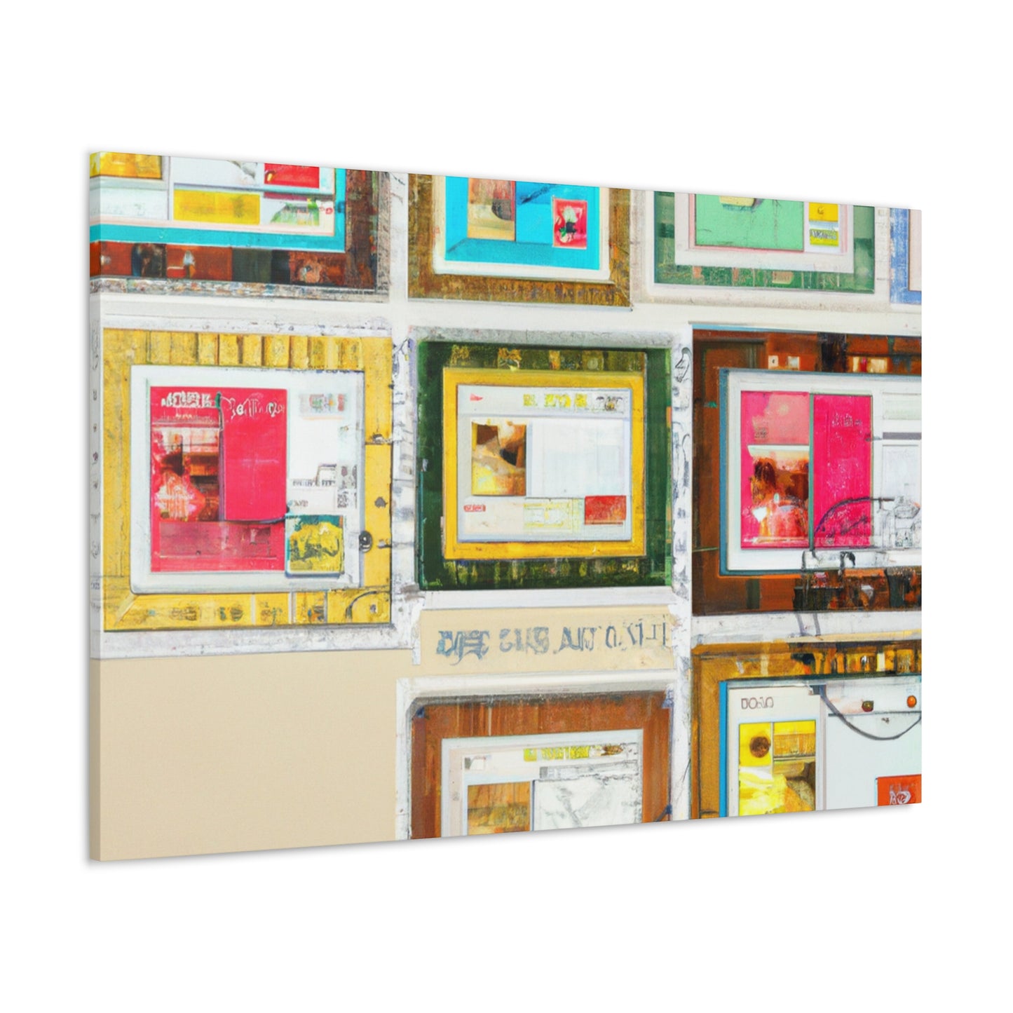 Global Journey Stamp Collection - Postage Stamp Collector Canvas Wall Art