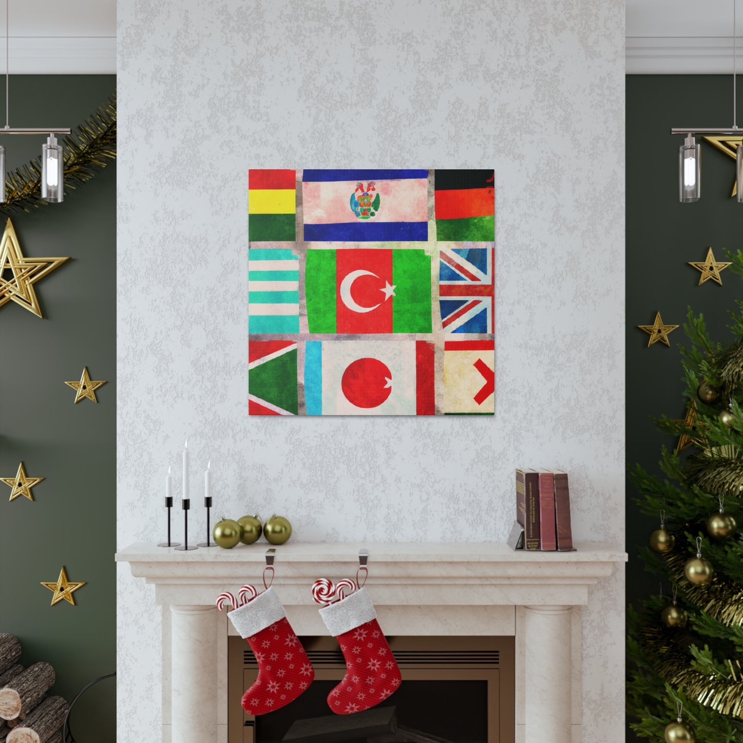 Frances Bellamy - Flags Of The World Canvas Wall Art