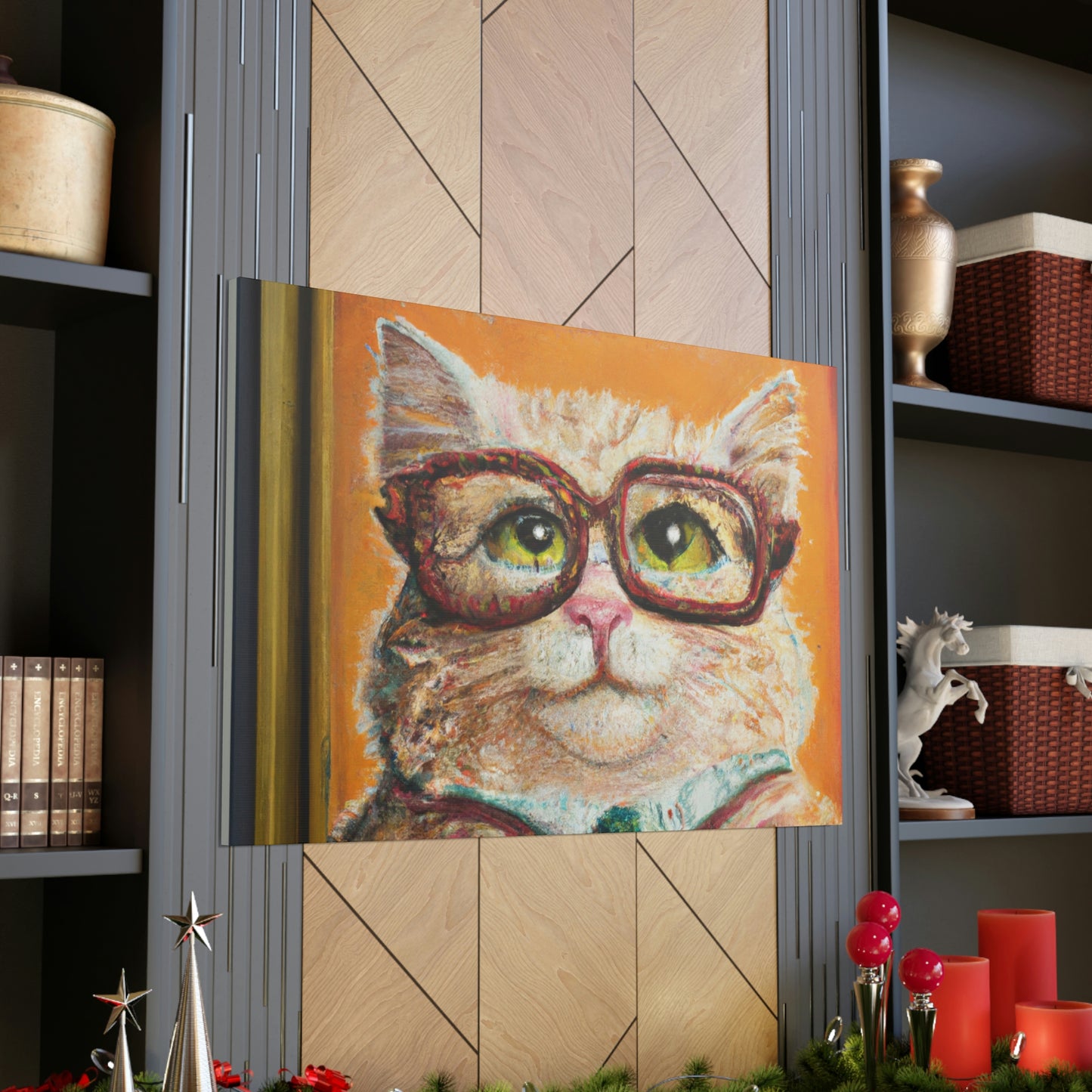 Herman Pawsley - Cat Lovers Canvas Wall Art