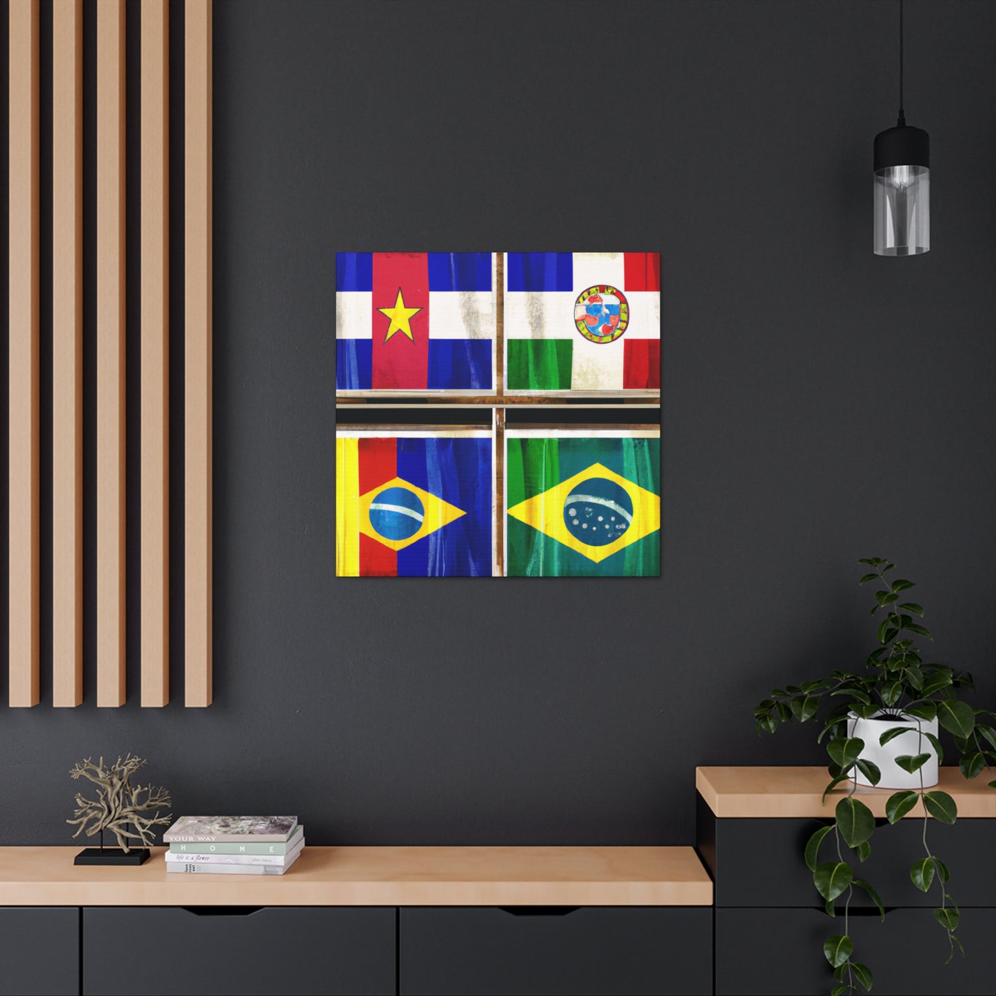 Louisa Catherine Morris - Flags Of The World Canvas Wall Art