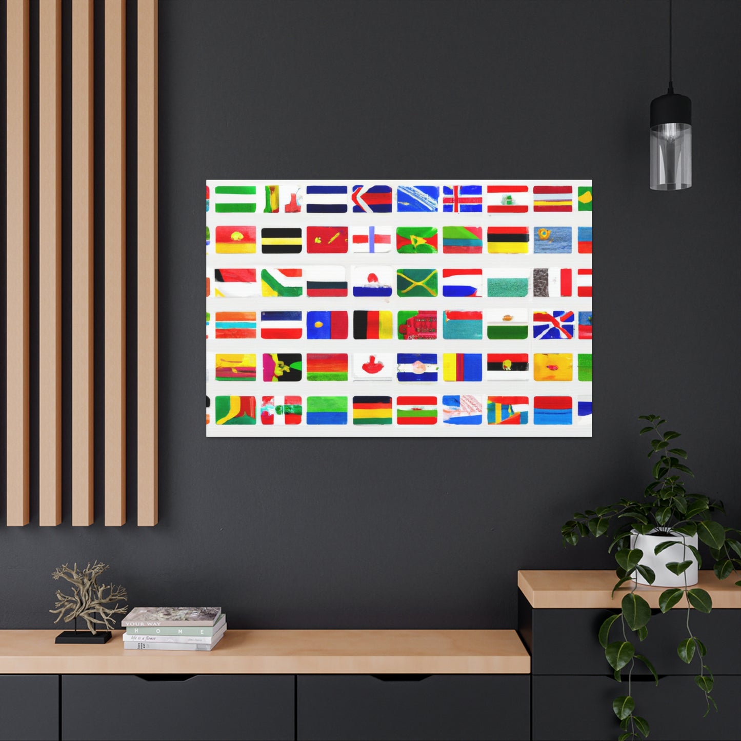 Alexander Archibald Flagmaker - Flags Of The World Canvas Wall Art