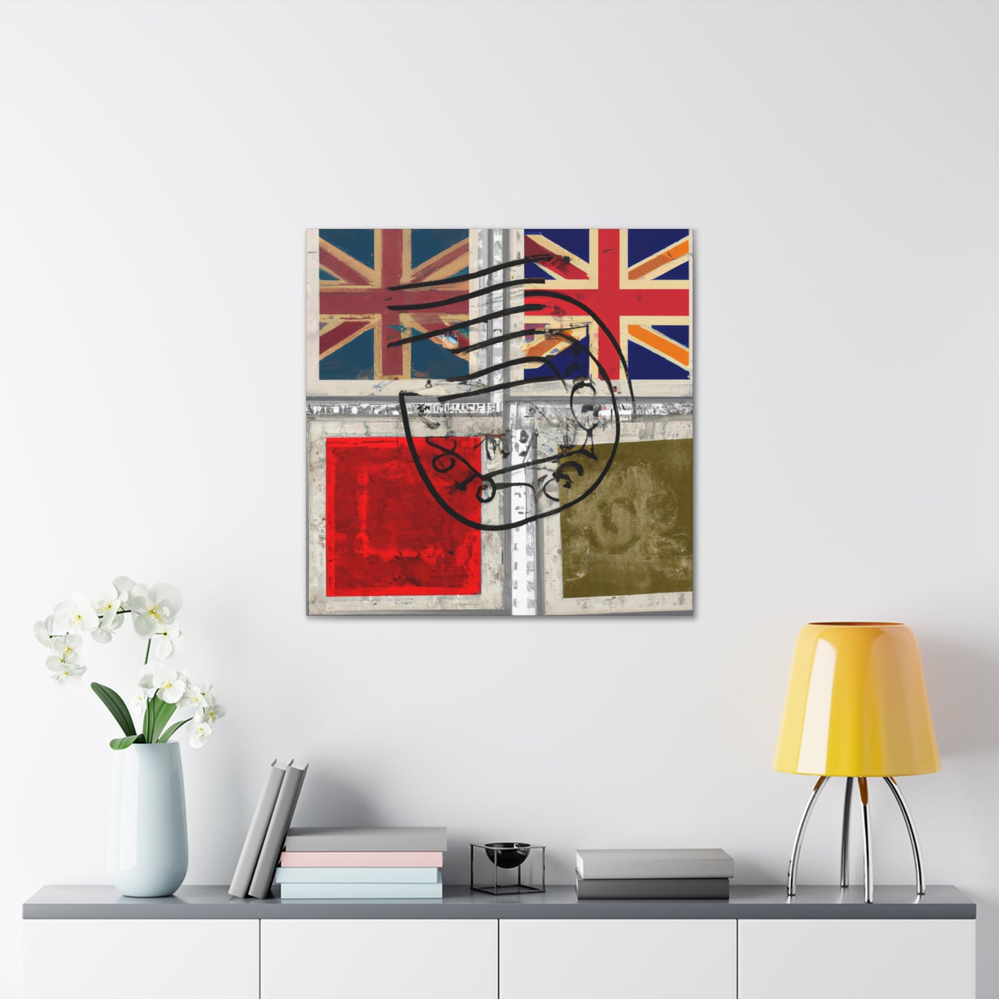 Global Motion Stamps - Postage Stamp Collector Canvas Wall Art