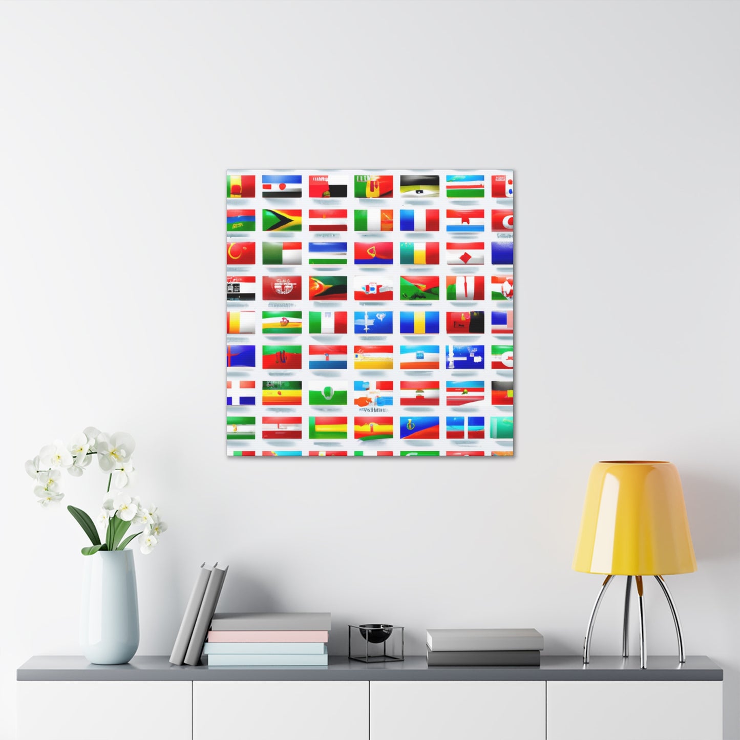 John Bartlett - Flags Of The World Canvas Wall Art