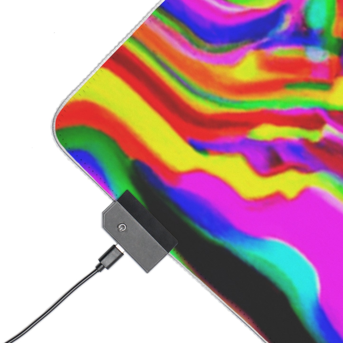 Fanny Flashback - Psychedelic Trippy LED Light Up Gaming Mouse Pad