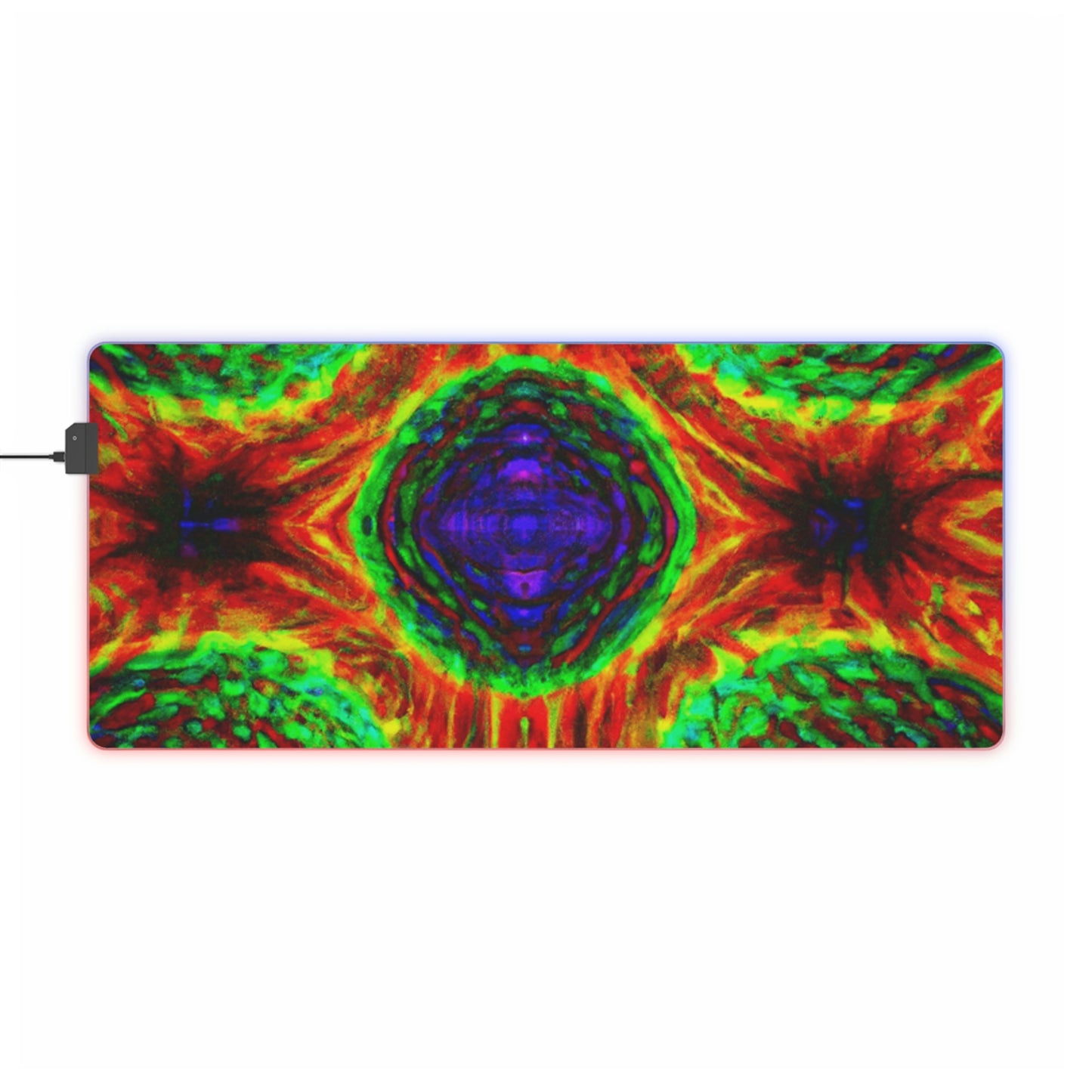 Rocky "Roller Derby" Robbins - Psychedelic Trippy LED Light Up Gaming Mouse Pad