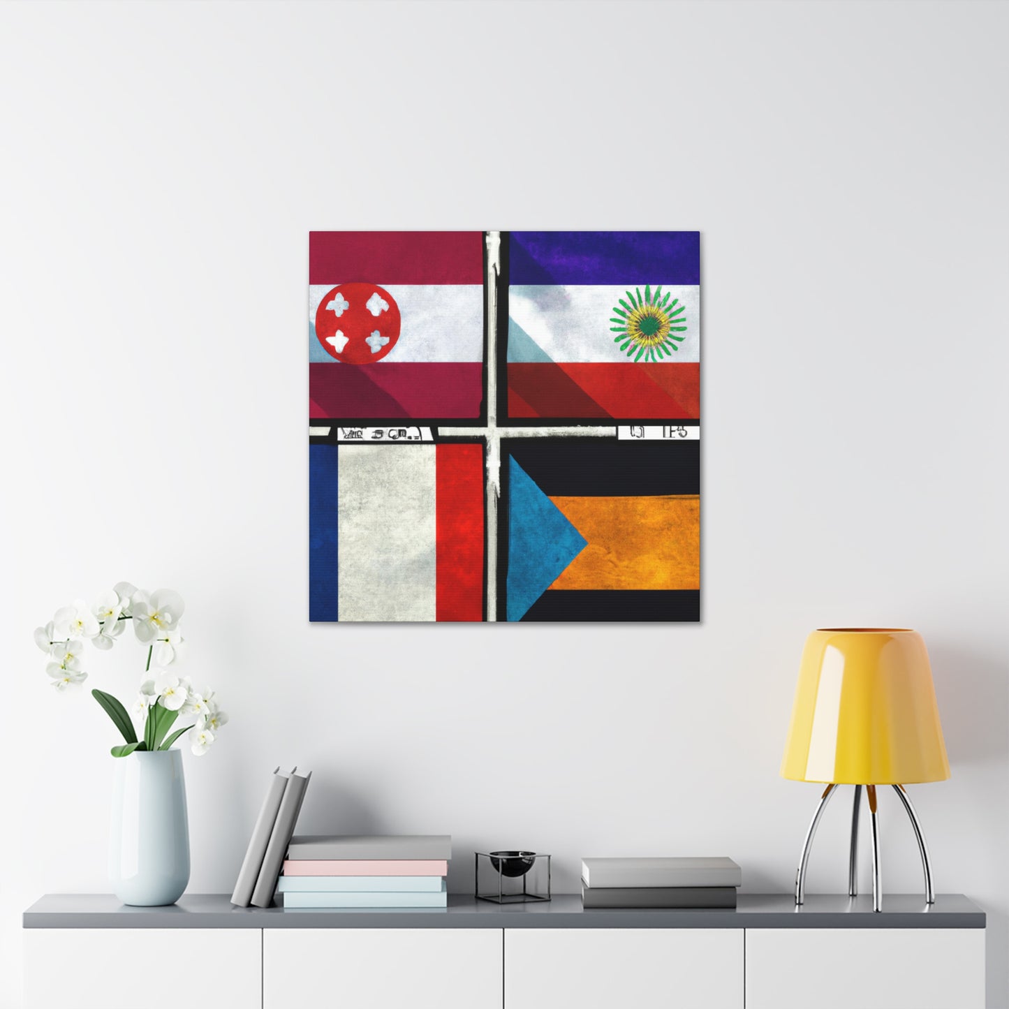 Charlotte Carey, Flag Maker of the 1800s. - Flags Of The World Canvas Wall Art