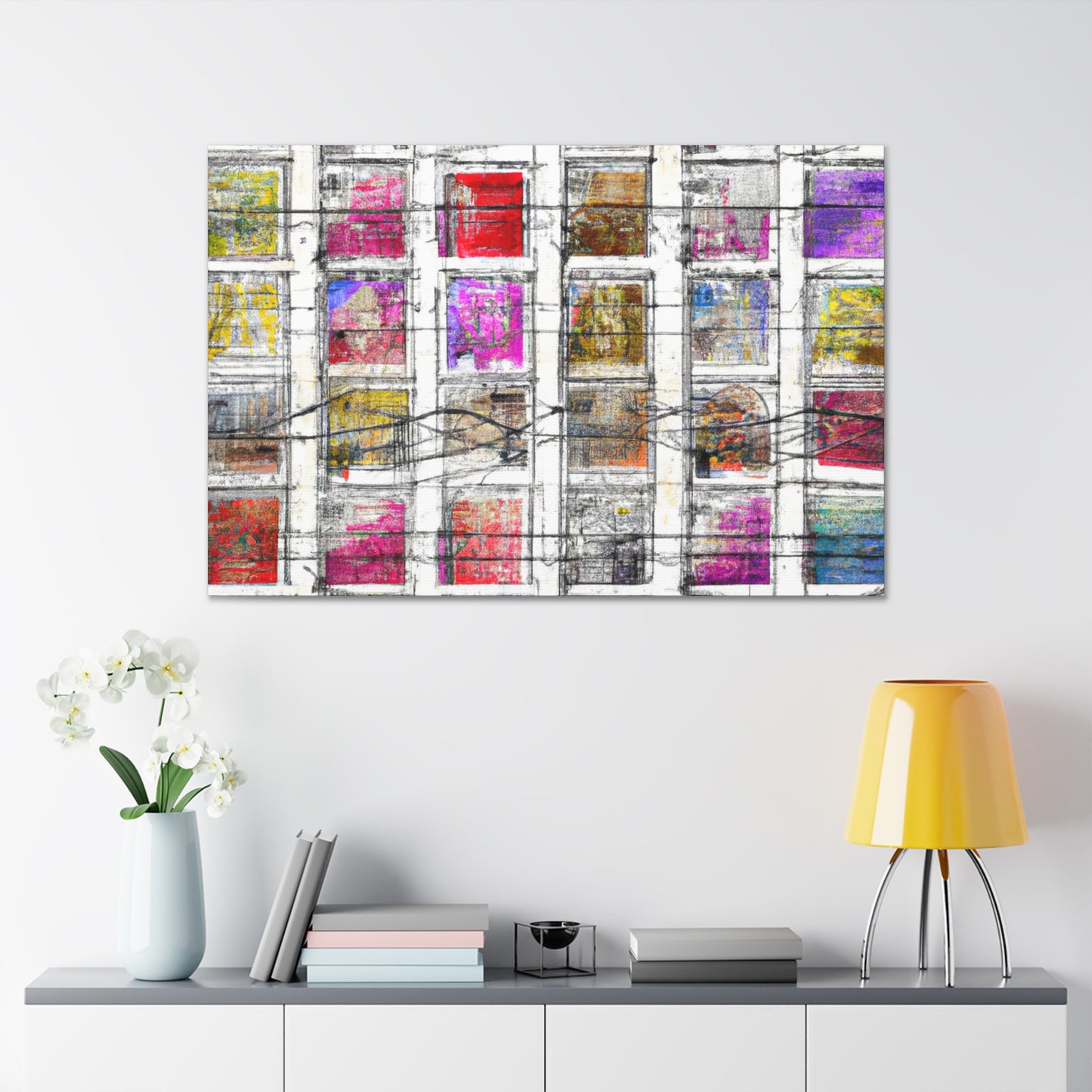 "Landmarks of the World" - Postage Stamp Collector Canvas Wall Art