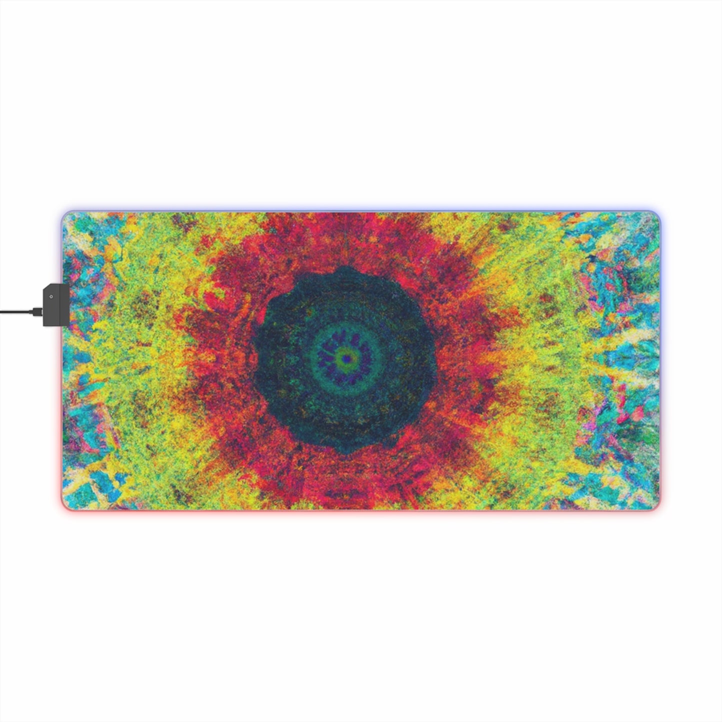 Rocky Rumblehot - Psychedelic Trippy LED Light Up Gaming Mouse Pad