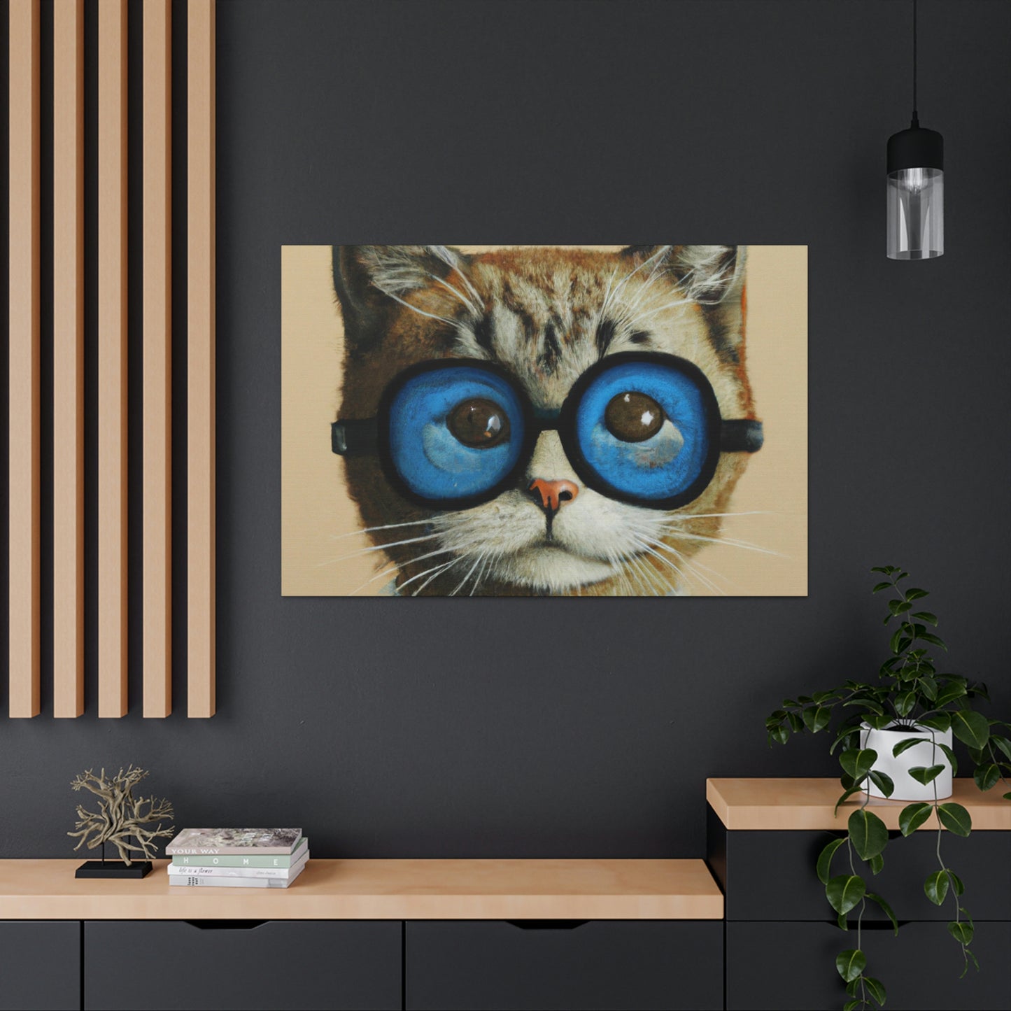 Mona Meow - Cat Lovers Canvas Wall Art