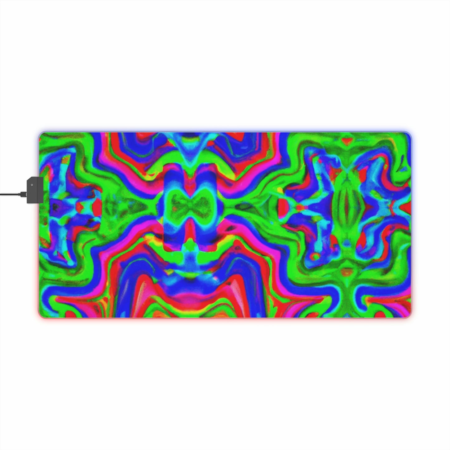 Rocket Roger - Psychedelic Trippy LED Light Up Gaming Mouse Pad
