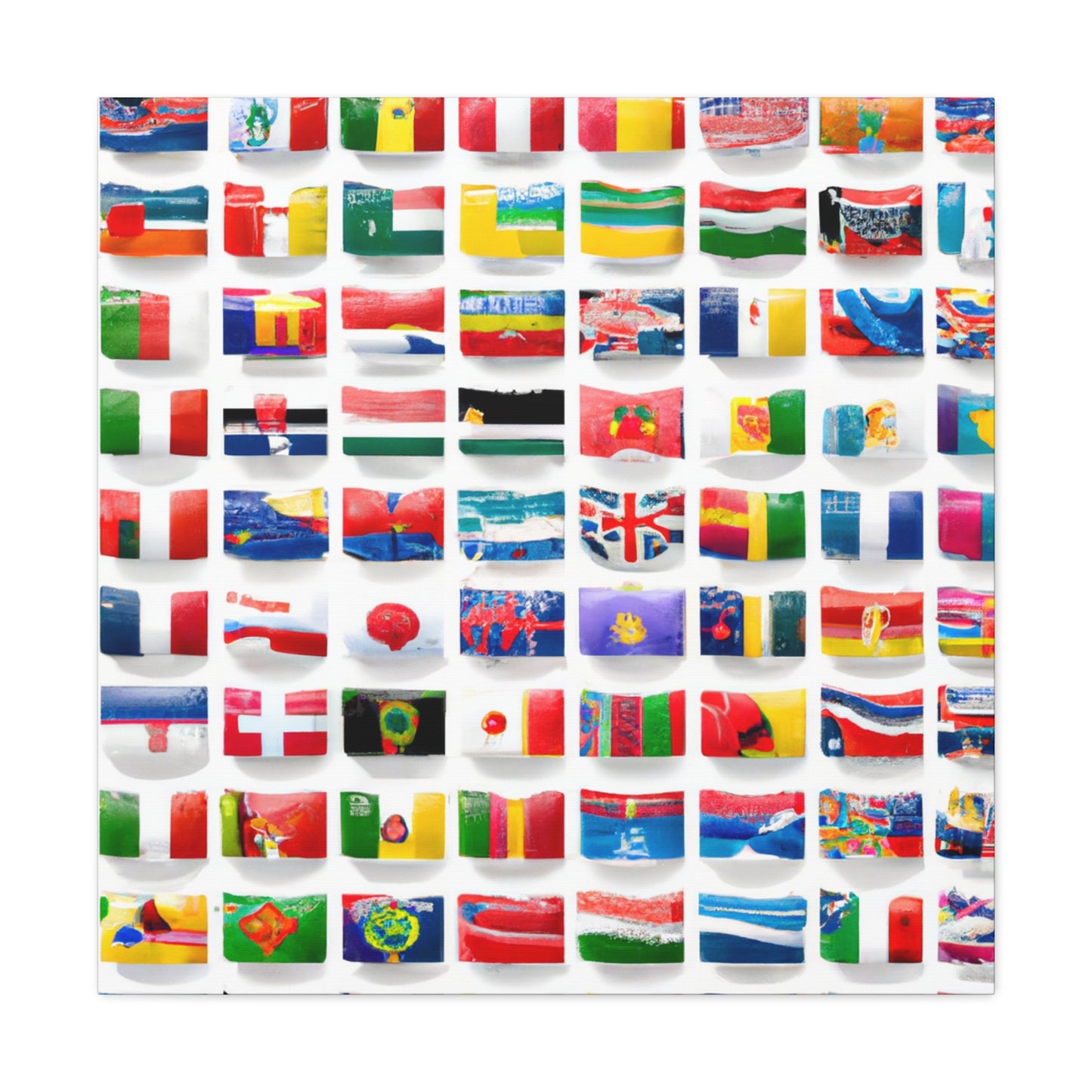 Herbert Sheridan-Williams - Flags Of The World Canvas Wall Art