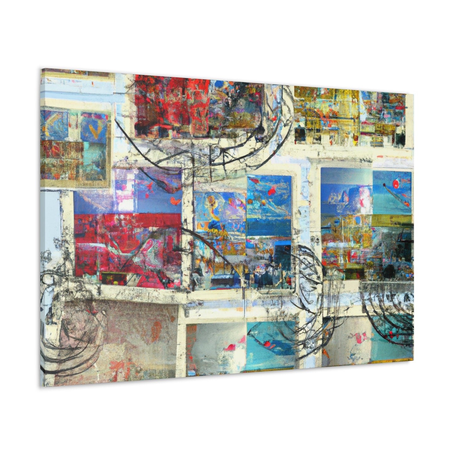 Global Greetings Stamps - Postage Stamp Collector Canvas Wall Art