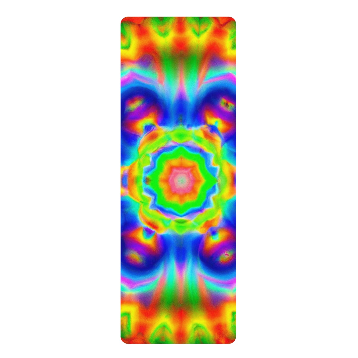 Ida Lotusflower - Psychedelic Yoga Exercise Workout Mat - 24″ x 68"