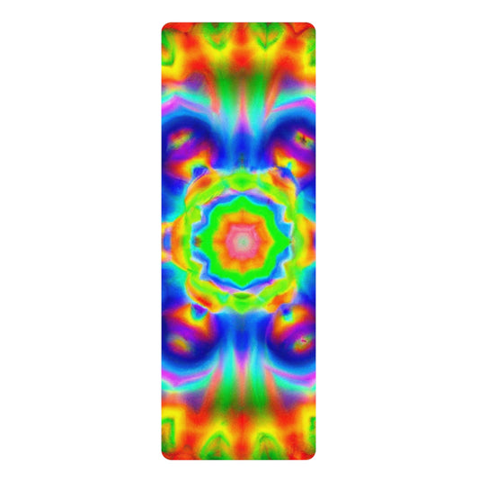 Ida Lotusflower - Psychedelic Yoga Exercise Workout Mat - 24″ x 68"