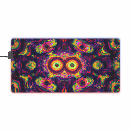 Peggy Pinball - Psychedelic Trippy LED Light Up Gaming Mouse Pad