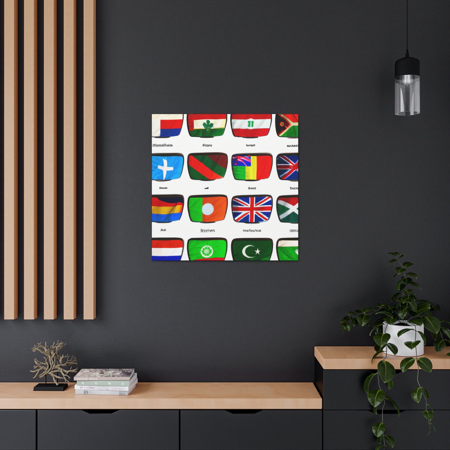 Susan Bellows-Henderson - Flags Of The World Canvas Wall Art