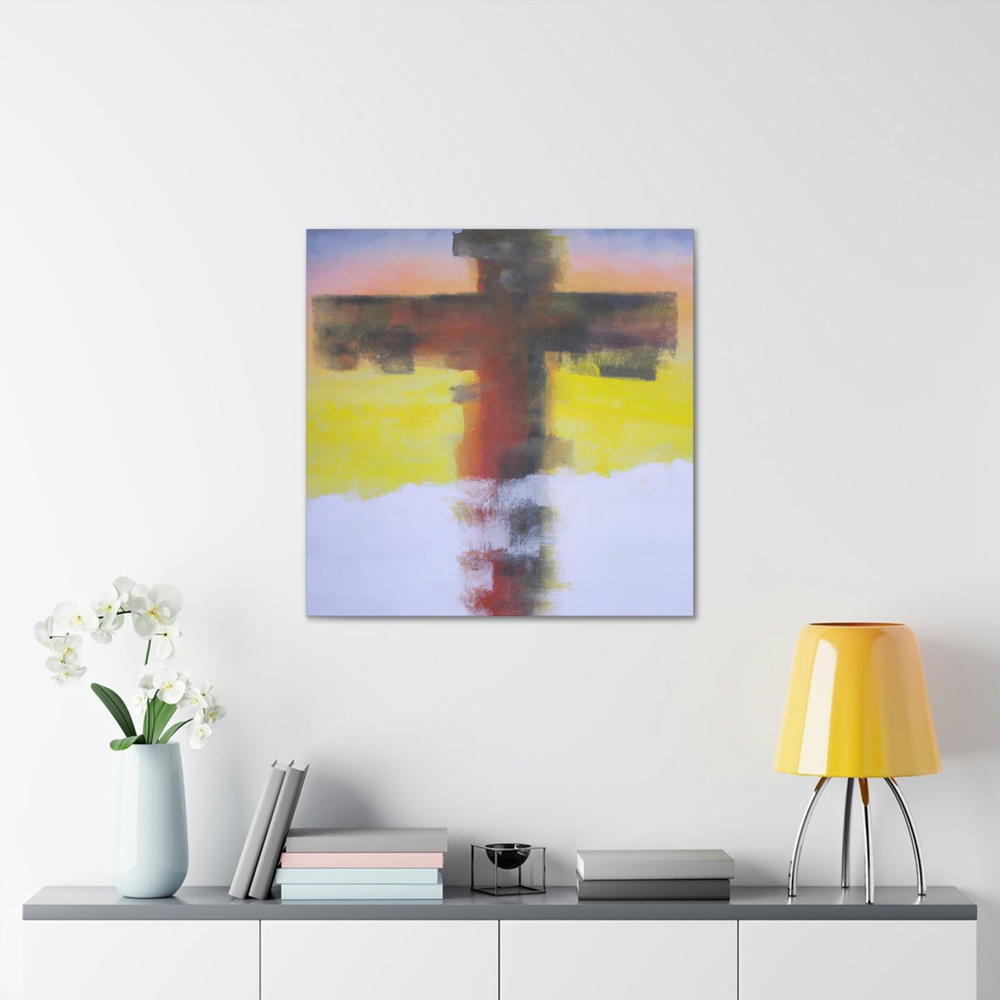 Hebrews 12:1 
"Therefore, since we are surrounded by such a great cloud of witnesses, let us throw off everything that hinders and the sin that so easily entangles. And let us run with perseverance the - Canvas Wall Art