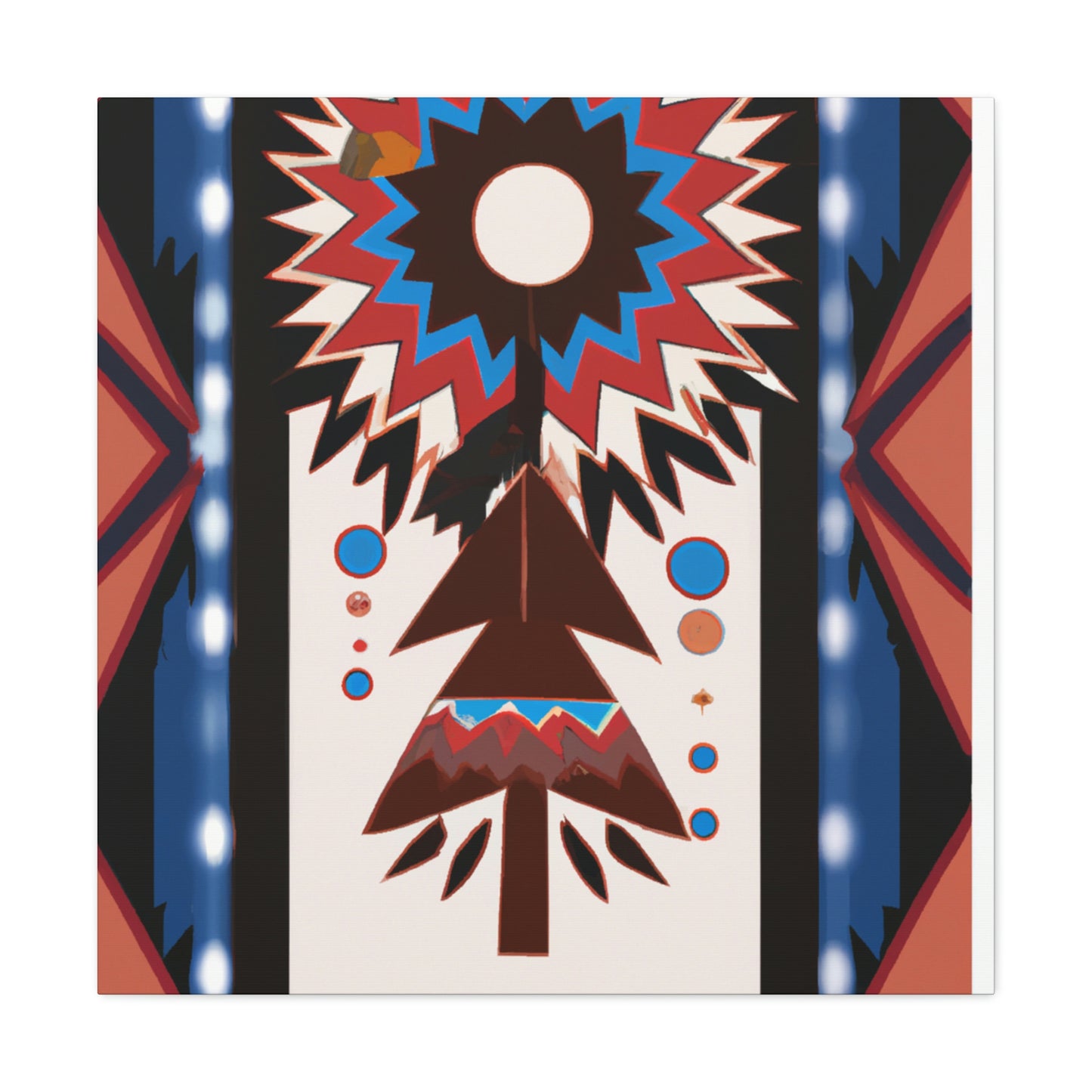 Tecumseh Littlefeather - Native American Indian Canvas Wall Art