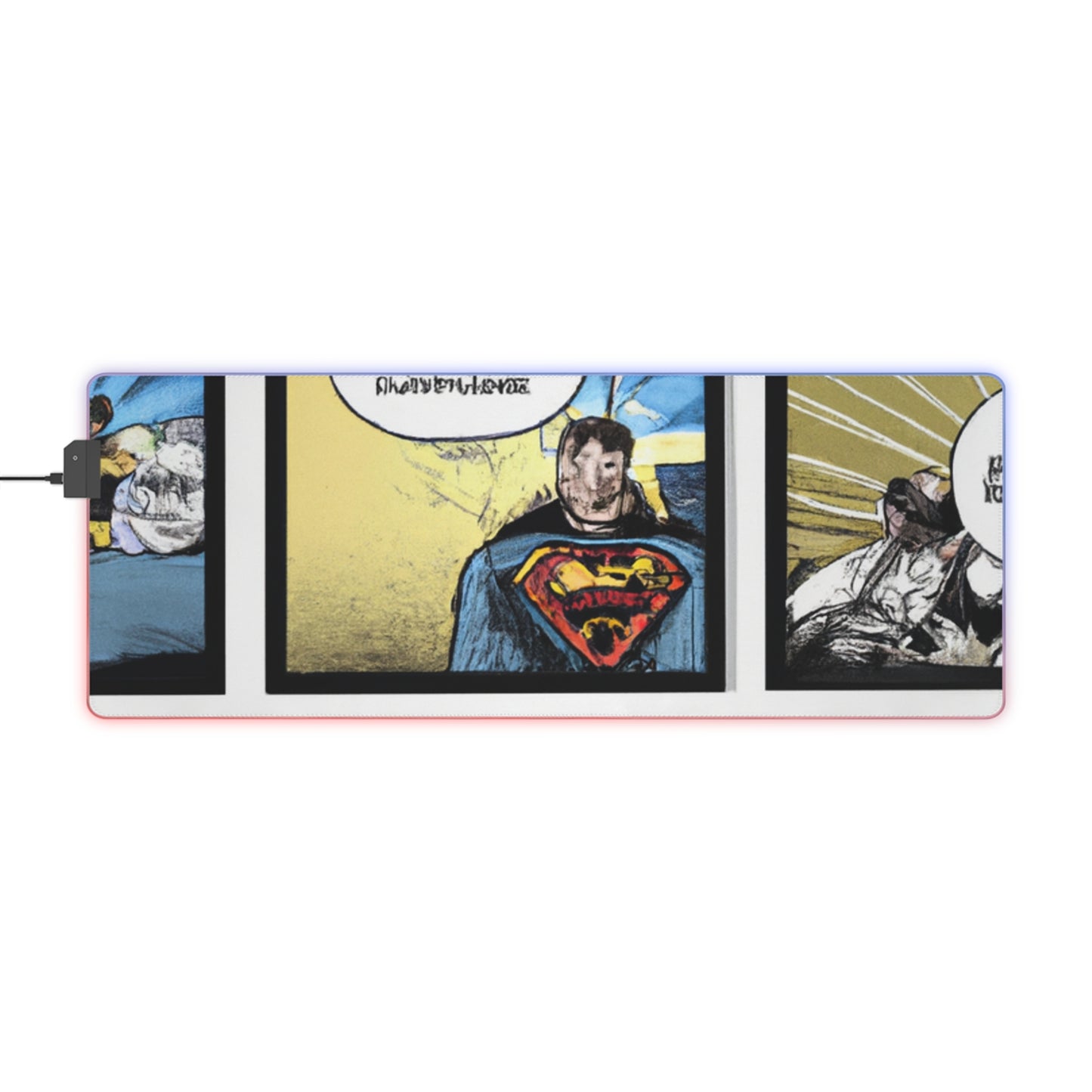 Sparky Triggerfinger - Comic Book Collector LED Light Up Gaming Mouse Pad