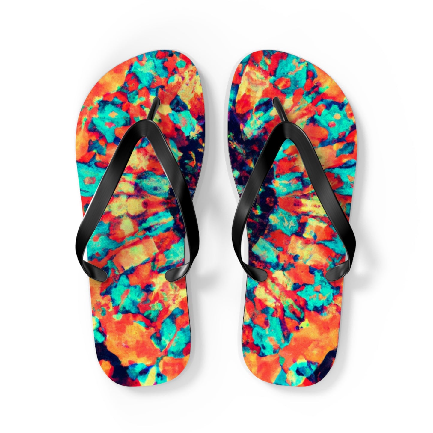 Ebeneezer Footman. - Psychedelic Trippy Flip Flop Beach Sandals