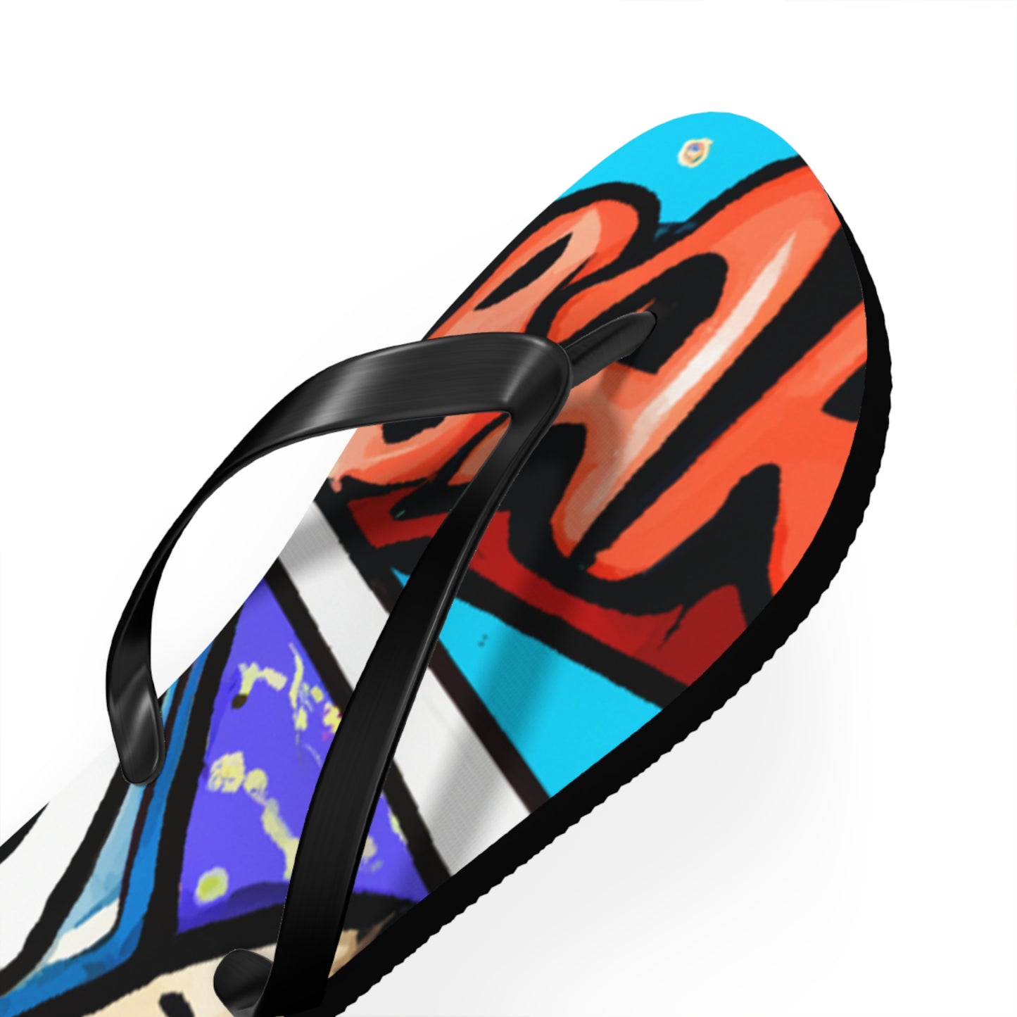 Captain Lightning Strike - Comics Collector Flip Flop Beach Sandals