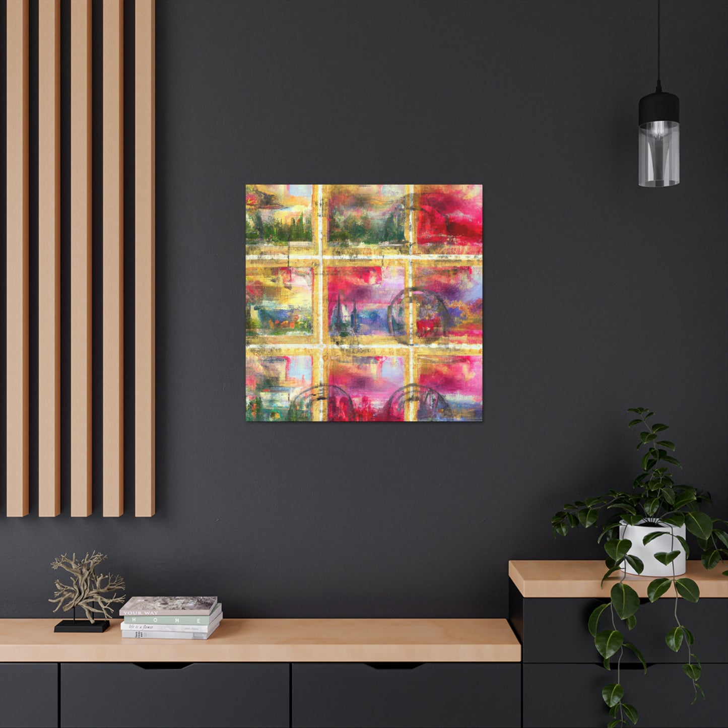 Cultural Celebrations: A Global Series of Stamps. - Postage Stamp Collector Canvas Wall Art