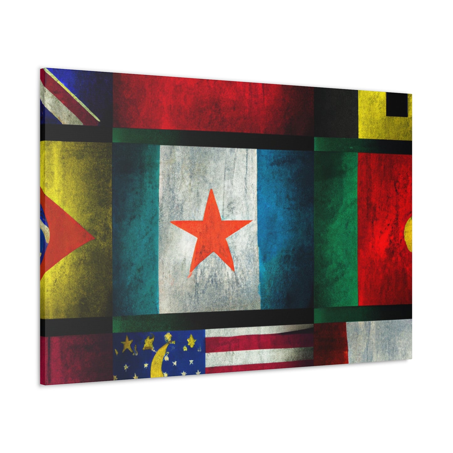 Paula Stanhope - Flags Of The World Canvas Wall Art